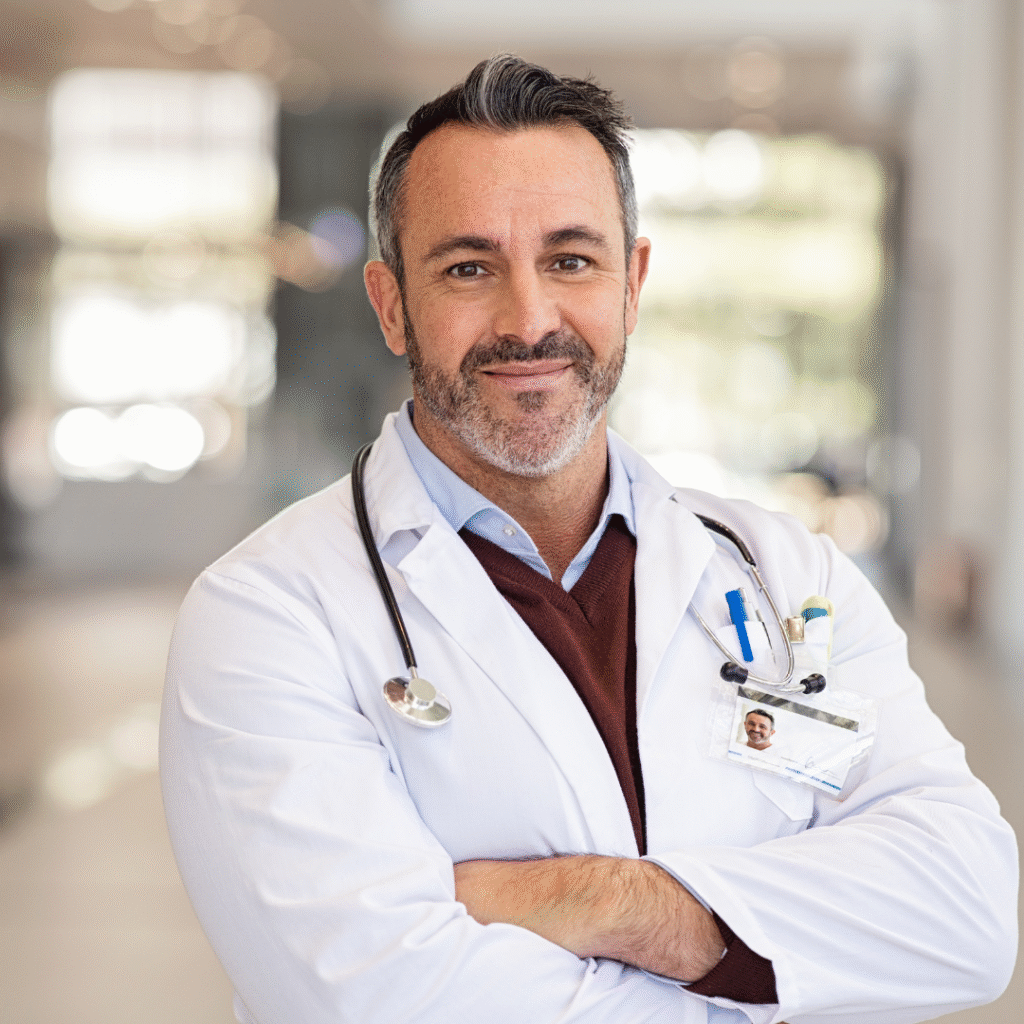 anesthesiologist smiling