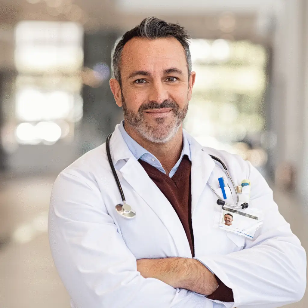 anesthesiologist smiling